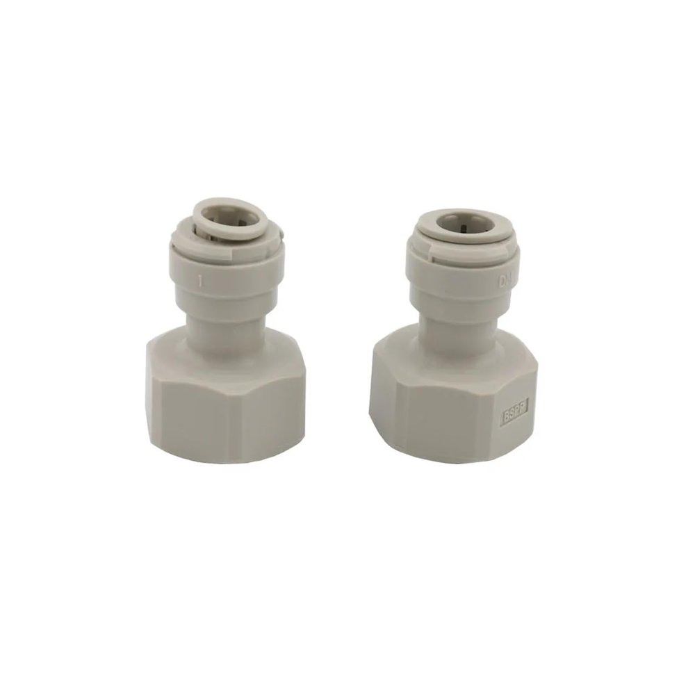 HKNNSDEED Home Brewing Push Regulator Wine Accessories 8MM(5/16) X FFL (to FIT MFL Ball Lock DISCONNECTS 7/16" - 20UNF)(9.5mm Hose Push Fit)