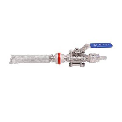 HKNNSDEED Home Brewing Push Regulator Wine Accessories 3-Piece Ball Valve Kit 304 SSS Wine Accessories