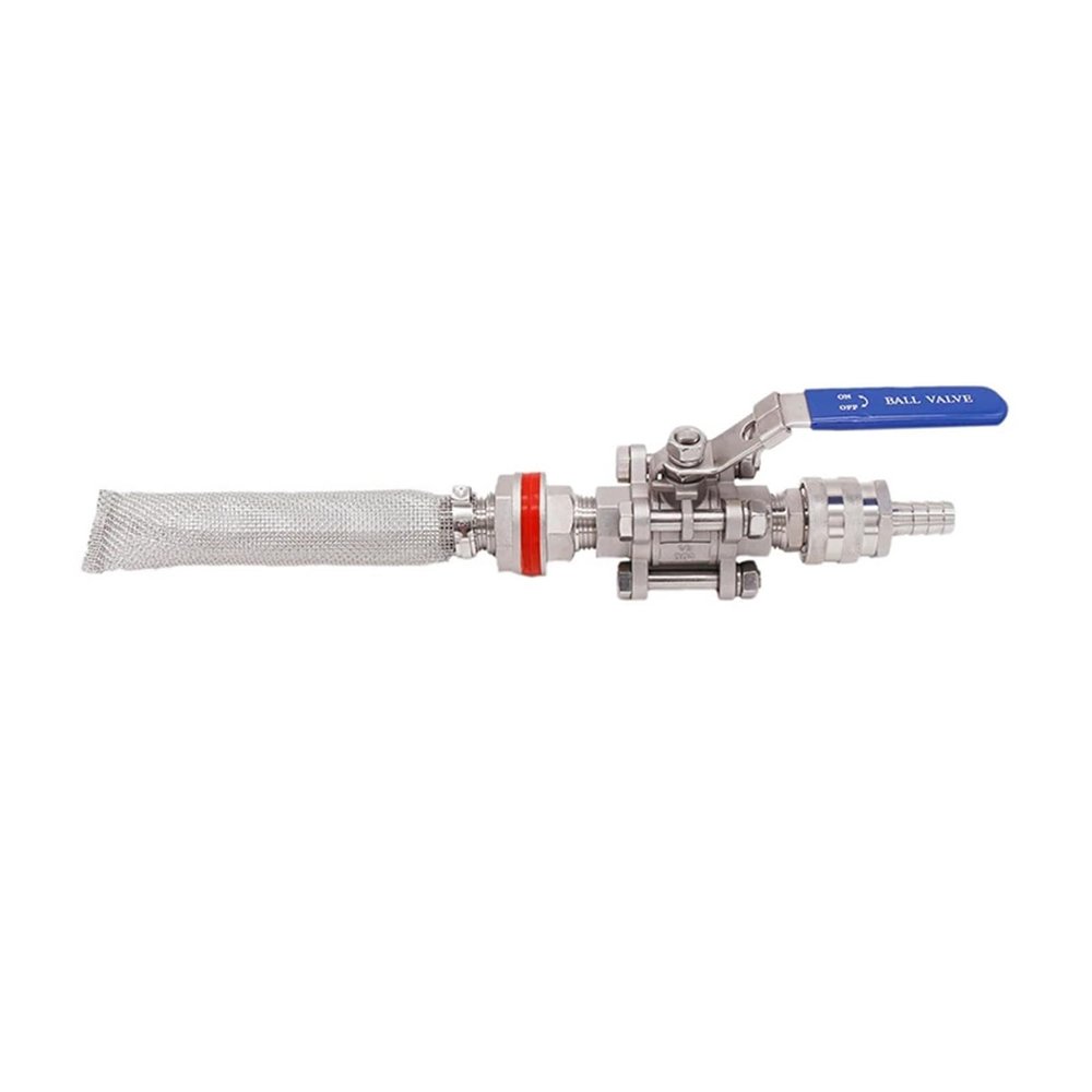 HKNNSDEED Home Brewing Push Regulator Wine Accessories 3-Piece Ball Valve Kit 304 SSS Wine Accessories