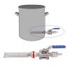 HKNNSDEED Home Brewing Push Regulator Wine Accessories 3-Piece Ball Valve Kit 304 SSS Wine Accessories view 2