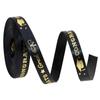 Graduation Ribbon Penta Angel 5 Yards Golden Congratulation Grad Satin Grosgrain Ribbon for Gift Wrapping Graduation Party Decoration (Black, 1cm) view 1