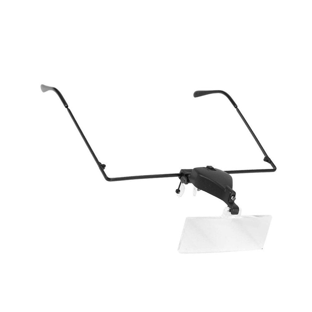 uhyOHF Magnifier, Glasses Led Magnifier Hands Free Eyelash Extension Head Magnifying Loupe(