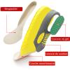 MEESLGOO Comfortable Shoe Inserts for Men and Women, Arch Support Insoles for Arch Pain Relief Orthotic Shoe Insoles for Foot Health (Yellow,US S(Men 4-7/Women 5-8)-(3) view 3
