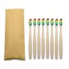 KHOGSBPSW Manual Toothbrush 8 Pcs Colorful Toothbrush Eco Soft Bristle Toothbrush Vegan Tooth Care Toothbrush(8PCS Rainbow Color) view 1