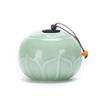 SDdPulse Small urn Urns for Ashes Small, Casket for Ashes Adult Sealed Against Moisture Ceramic Urn for Human Pet Ashes 10/23,Green-B view 1