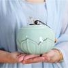 SDdPulse Small urn Urns for Ashes Small, Casket for Ashes Adult Sealed Against Moisture Ceramic Urn for Human Pet Ashes 10/23,Green-B view 2
