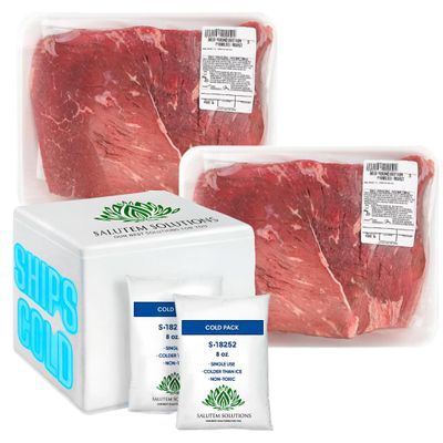 Salutem Vita - Beef Bottom Round Roast, 4.3 lb (actual weight may vary within 5%) - Pack of 2