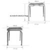 5JJJLOOOPP Shower Bench Bath Stool 304 Stainless Steel Stent Shower Seat Stool for Elderly Incomplete-6 Adjustable Non-Slip Mat Shower Chair view 2
