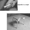 5JJJLOOOPP Shower Bench Bath Stool 304 Stainless Steel Stent Shower Seat Stool for Elderly Incomplete-6 Adjustable Non-Slip Mat Shower Chair view 3