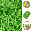 CIPOWM 12oz Easter Grass Shredded Paper Filler Basket Filler Green Crinkle Raffia Paper Filler for Easter Gift Wrapping Boxes Bags Basket Filling Party Supply(Green) view 1