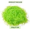 CIPOWM 230g/8oz Easter Grass Basket Filler Green Plastic Easter Fake Grass Shred Raffia Paper Fillers for Gift Wrapping Boxes Bags Basket Filling Party Supply view 2