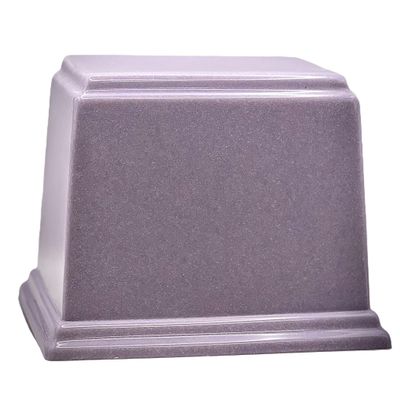 At Peace Memorials Ark Cultured Marble Cremation Oversized, (Lavender) 300 CI TSA Approved Made in The USA