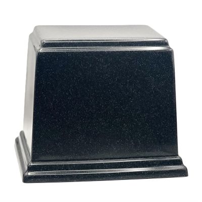 At Peace Memorials Ark Cultured Marble Cremation Oversized, (Charcoal) 300 CI TSA Approved Made in The USA