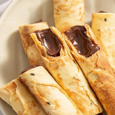 Hazelnut Chocolate Egg Rolls, Sea Salt Peanut Egg Rolls, Filling Biscuits Snacks, Chocolate Sandwich Biscuit Bars, Peanut Sandwich Biscuit Bars 4.23oz/120g