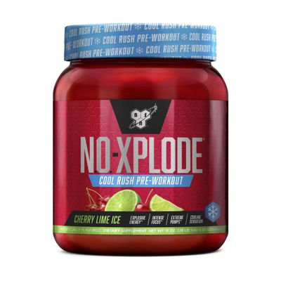 BSN N.O.-XPLODE Cool Rush Pre Workout Powder, Preworkout Energy Supplement for Men and Women with Creatine and Beta-Alanine, Cherry Lime Ice, 30 Servings, 1.2 Pound (Packaging May Vary)
