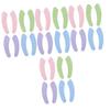 Gadpiparty 16pairs Adhesive Toilet Seat Mat Velour Padding for Restroom Accessories Stylish Comfortable view 1