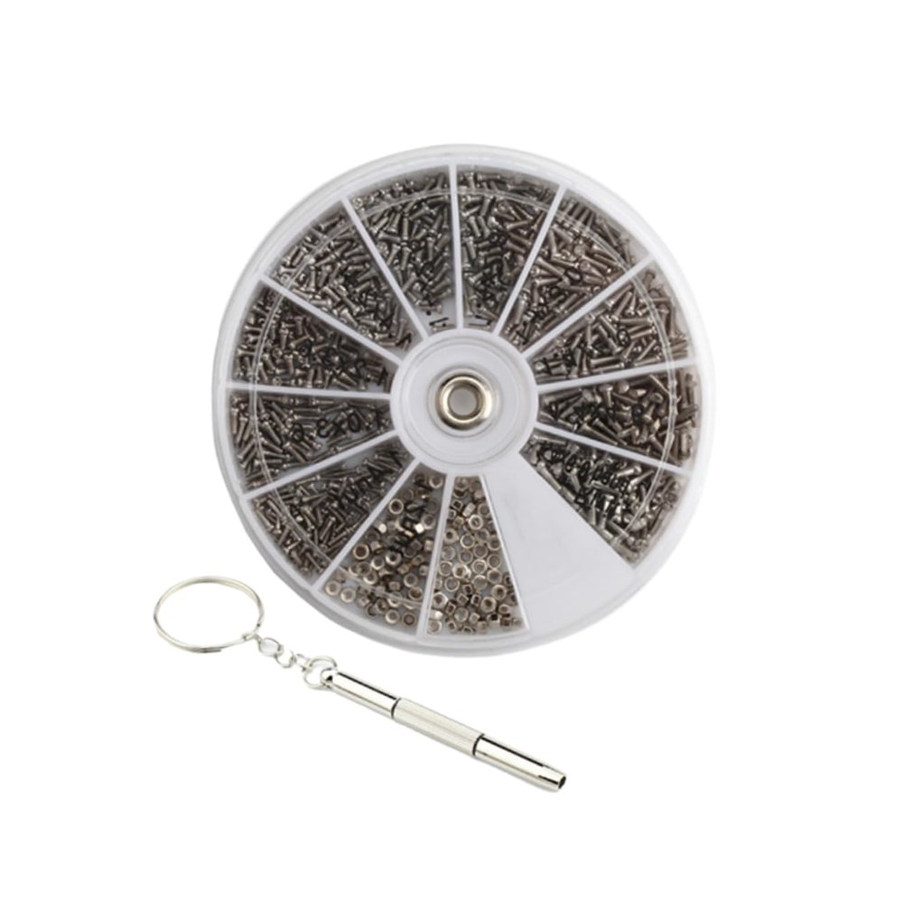 FOMIYES 100% New Replacement Frameless Sunglasses Screws Eyeglasses Repair Tool Watch Screwdriver