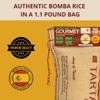 Arroz Tartana Bomba Rice D.O.P., Perfect for Paella, Imported from Valencia, Spain (1.1 Pound Bag) view 3