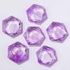 beisup Hexagram Star Natural Amethyst Palm Stone Natural Polished Pocket Massage Trouble Stone for Meditation Protection Encouragement Healing Gifts,0.98in2.5cm view 3