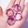 beisup Hexagram Star Natural Amethyst Palm Stone Natural Polished Pocket Massage Trouble Stone for Meditation Protection Encouragement Healing Gifts,0.98in2.5cm view 4