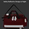 Portable First Aid Kit Bag, Large Capacity Outdoor Emergency Medical Duffle Bag, Medical Trolley Bag with Inner Dividers view 3