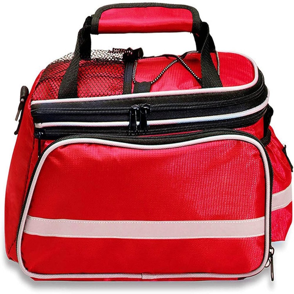 YUSIWOAL First Aid Kit Bag, Travel Emergency Pouch, Equipment Bag Supplies Waterproof Empty First Aid Bag(Red)