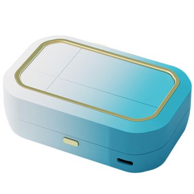Electronic Contact Cleaner, 360 High-Frequency Vibration Contact Lens Cleaner Machine, Portable Contact Cleaner Electronics with 4 Timing Modes for Cleaning Soft Lenses