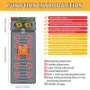 Full Body Electric Massage Mat with 20 Neck Shiatsu Kneading Massage Heads,9 Massage Modes Foldable Heating Cushion With10 Vibrating Motors,for Back Neck Heating Pad view 2
