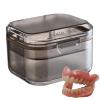 Denture Case - Denture Cleaning Case, Portable Denture Case | Denture Bath with Drain Tray, Travel Denture Case, Compact Denture Case, Denture Case for Dentures Denture Bridges Partial Dentures view 1