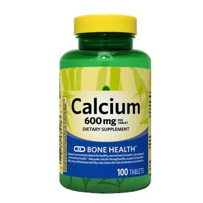 SEDLAV Calcium Tablets for Bone Health, 600 mg, 100 Count Daily Health Support for Bone Strength, Mineral Intake