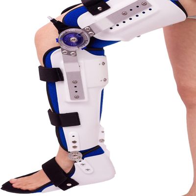 Psmpeng Knee Brace Hip Knee Ankle Foot Orthosis Adjustable Knee Ankle Foot Orthosis Brace Knee Ankle Foot Orthosis Brace Fixed Stiff Thigh Knee Joint Ankle Foot(Left,Large)