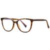 HAITONGCRTR90 anti-blue glasses 2134 twist temple ladies candy progressive color flat mirror (C3 tortoiseshell frame - anti-blue lens) view 1