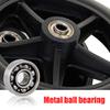 2pcs 6Inch/7Inch/8Inch Manual Wheelchair Caster Wheels, Solid Front Wheelchair Wheel Replacement, Durable Strong/Wearproof/Anti-Skid Walker Wheels view 3