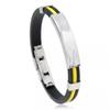 Waterproof Stainless Steel Detox Wristband-Yellow view 1