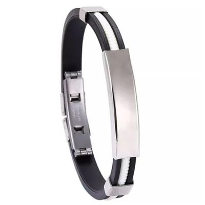 Waterproof Stainless Steel Detox Wristband-White