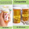 18pcs Clips for Pill Bottles, 3 Sizes Reusable Medicine Bottle Label Clips with Marker Pill Bottle Label Clips Medicine Bottle Clips Pill Organizer for Easy Medication Identification view 4