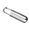 Mini Stainless Steel Bottle Keychain Sealing Capsule Holder, Suitable for Pocket or Bag, Rustproof and (L) view 1