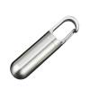 Mini Stainless Steel Bottle Keychain Sealing Capsule Holder, Suitable for Pocket or Bag, Rustproof and (L) view 2