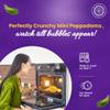 Bean Bites | Smokin BBQ Lentil Crisp 3.53 oz (100 g) | Mini Poppadom Snack | Round Crunchy Crisps | Earthy, Mild BBQ Flavor | Heat in Oven (60 secs) | Plant Based Protein by Pride of India view 4