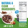 Blue Stripes Hazelnut Butter Granola - Whole Cacao Gluten Free Granola for Cereal, Yogurt, Snacking | 4g Protein Per Serving | No Refined Sugar, Vegan, Non GMO - 7 oz Bag (6 Pack) view 2