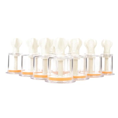OUFEIJIA 12 Cups Vacuum Cupping Device Chinese Cupping Therapy Rotating Handle Cupping Vacuum Suction Enhancer Cup Body Massager