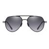 bullabulling Full lens Polarized Reading Sunglasses for Men Driving Running Pilot Reader Square UV Protection Style Unisex (black, 1.50, x) view 2