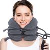 Cervical Traction Device for Neck Pain Relief, Adjustable Inflatable Neck Stretcher Neck Brace, Neck Traction Device for Use Neck Decompression and Neck Tension Relief (Gray) view 1