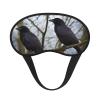 Black Crow Birds Sleep Mask for Women Men Eye Mask for Sleeping Light Blocking Sleeping Mask with Elastic Strap Blindfold for Flight Nap Soft Breathable Travel Eye Cover for Side Sleeper view 1