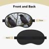 Black Crow Birds Sleep Mask for Women Men Eye Mask for Sleeping Light Blocking Sleeping Mask with Elastic Strap Blindfold for Flight Nap Soft Breathable Travel Eye Cover for Side Sleeper view 2