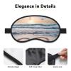 Heart Shape Romantic Beach Sleep Mask for Women Men Eye Mask for Sleeping Light Blocking Sleeping Mask with Elastic Strap Blindfold for Flight Nap Soft Breathable Travel Eye Cover for Side Sleeper view 3