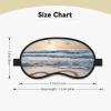 Heart Shape Romantic Beach Sleep Mask for Women Men Eye Mask for Sleeping Light Blocking Sleeping Mask with Elastic Strap Blindfold for Flight Nap Soft Breathable Travel Eye Cover for Side Sleeper view 4