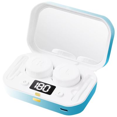 Electronic Contact Cleaner, 360 High-Frequency Vibration Contact Lens Cleaner Machine, Portable Contact Cleaner Electronics with 4 Timing Modes Cleaning Soft Lenses