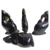 UYAAZVHJ Obsidian Dolphin Statue, Natural Crystal Carving, Dolphin Gift, Small Jewelry, Home Decoration view 1