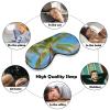 Soft Comfortable Eye Mask Tropical Palm Tree Printed Night Sleeping Eye Masks Eye Patches Eye Cover Light Blocking Blindfold for Office Nap Travel view 4